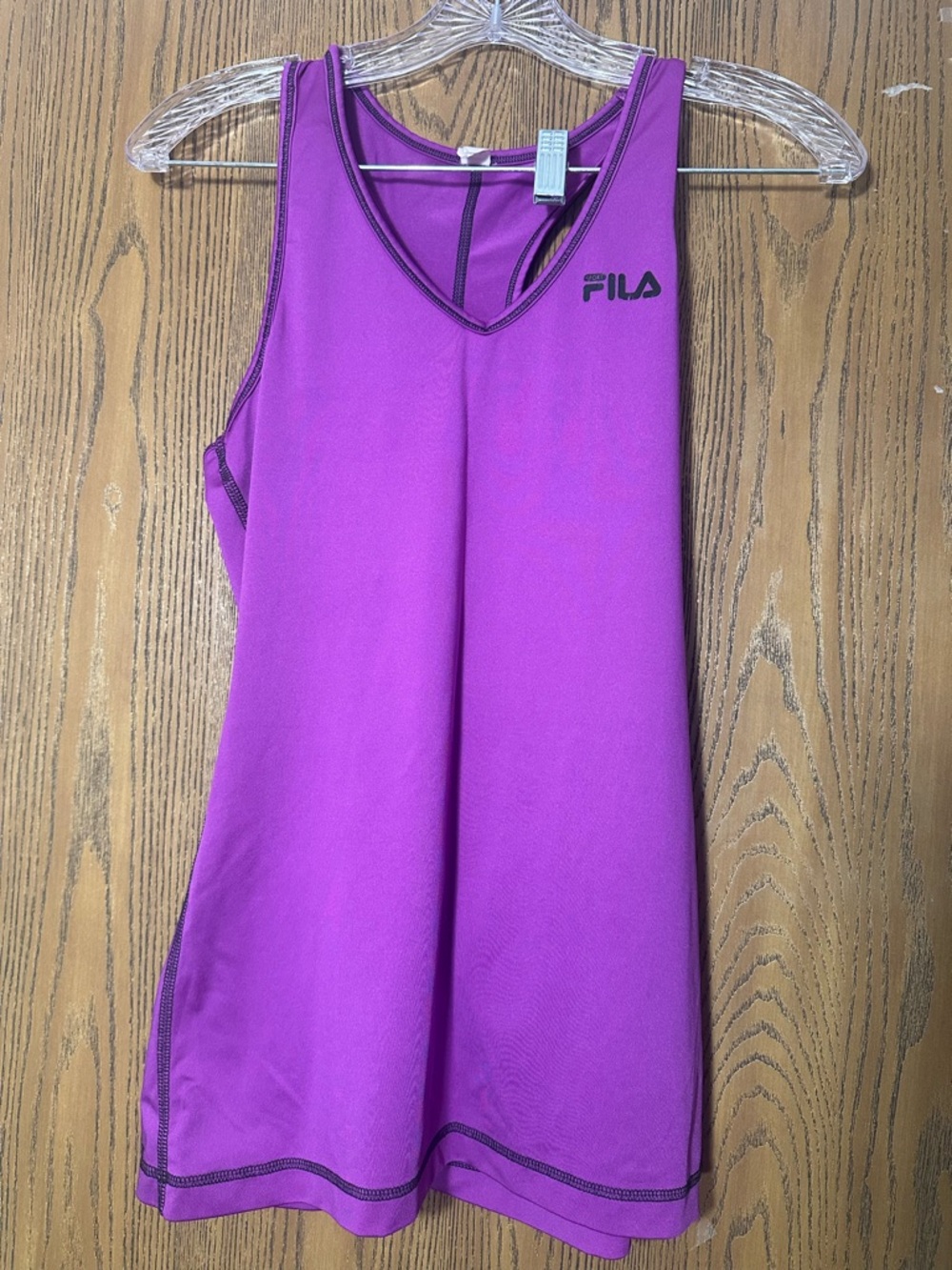 Fila Women's Bright Purple V-Neck Athletic Tank